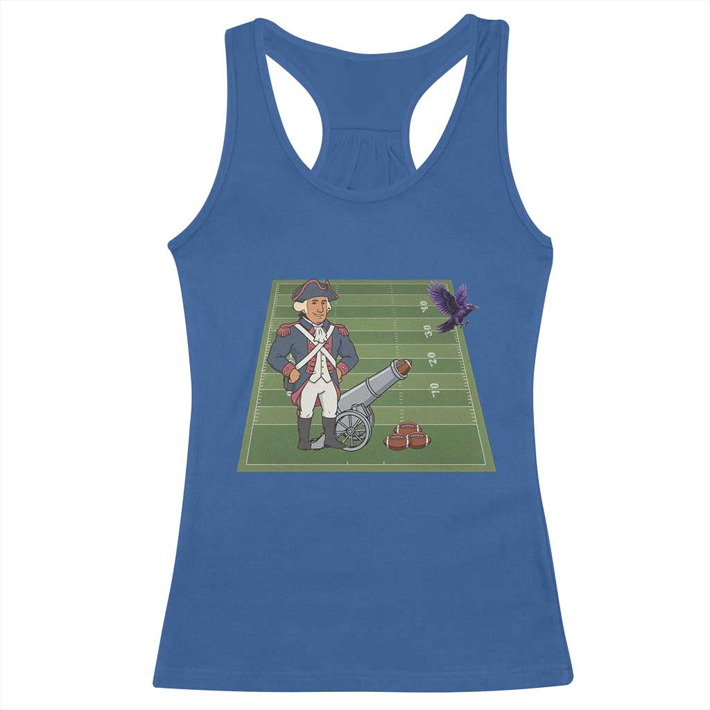George Washington Vs The Purple Crow Rivalry Racerback Tank Top NE Football Gift TS12 Royal Blue Print Your Wear