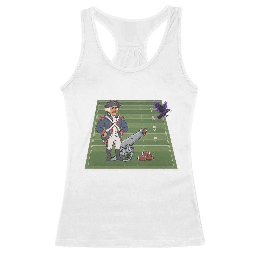 George Washington Vs The Purple Crow Rivalry Racerback Tank Top NE Football Gift TS12 White Print Your Wear