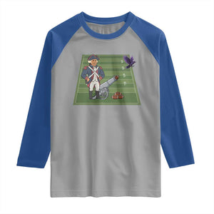 George Washington Vs The Purple Crow Rivalry Raglan Shirt NE Football Gift TS12 Sport Gray Royal Print Your Wear