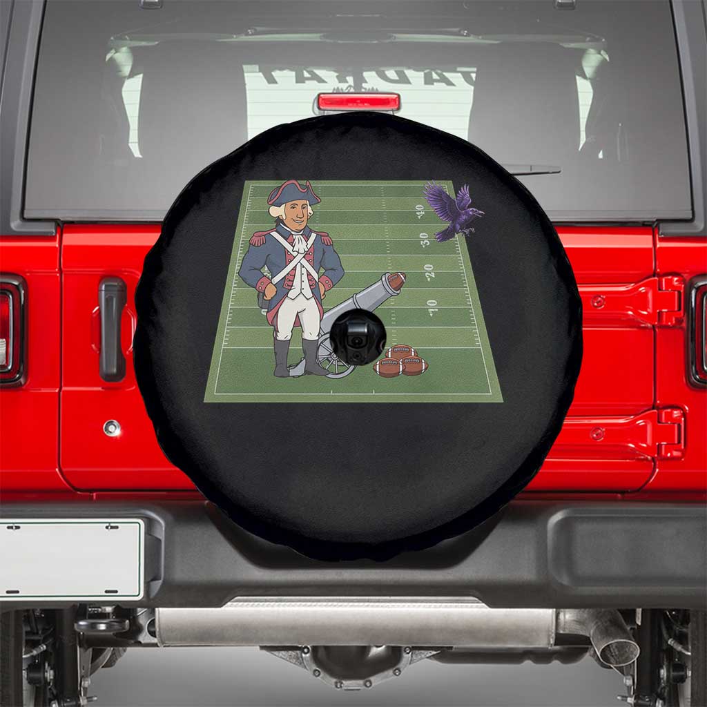 George Washington Vs The Purple Crow Rivalry Spare Tire Cover NE Football Gift TS12 Black Print Your Wear