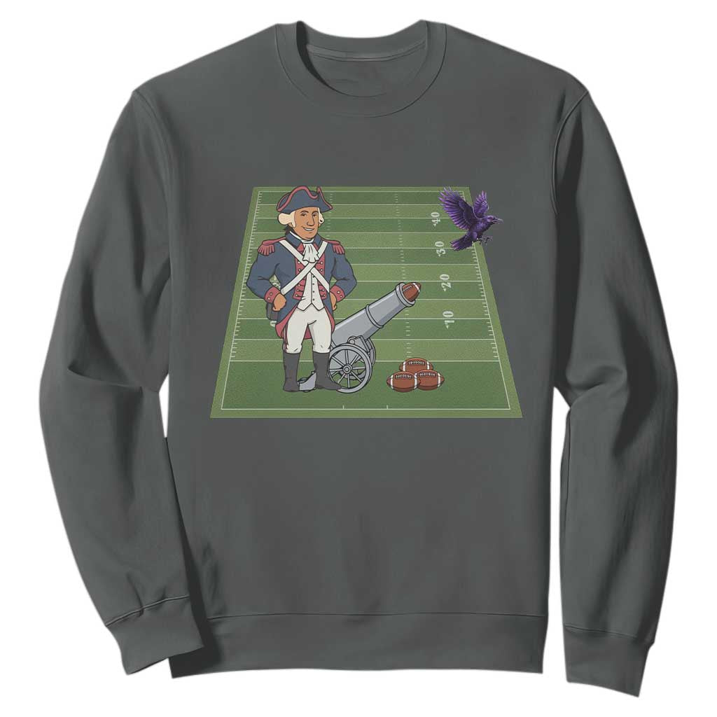 George Washington Vs The Purple Crow Rivalry Sweatshirt NE Football Gift TS12 Dark Heather Print Your Wear