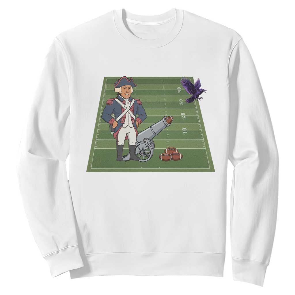 George Washington Vs The Purple Crow Rivalry Sweatshirt NE Football Gift TS12 White Print Your Wear