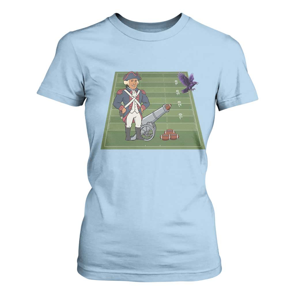 George Washington Vs The Purple Crow Rivalry T Shirt For Women NE Football Gift TS12 Light Blue Print Your Wear