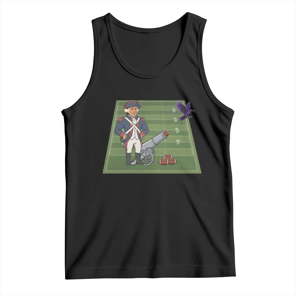 George Washington Vs The Purple Crow Rivalry Tank Top NE Football Gift TS12 Black Print Your Wear