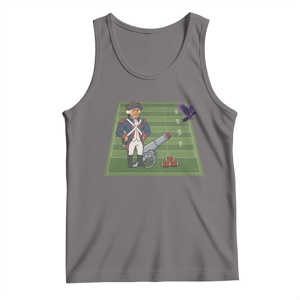 George Washington Vs The Purple Crow Rivalry Tank Top NE Football Gift TS12 Deep Heather Print Your Wear