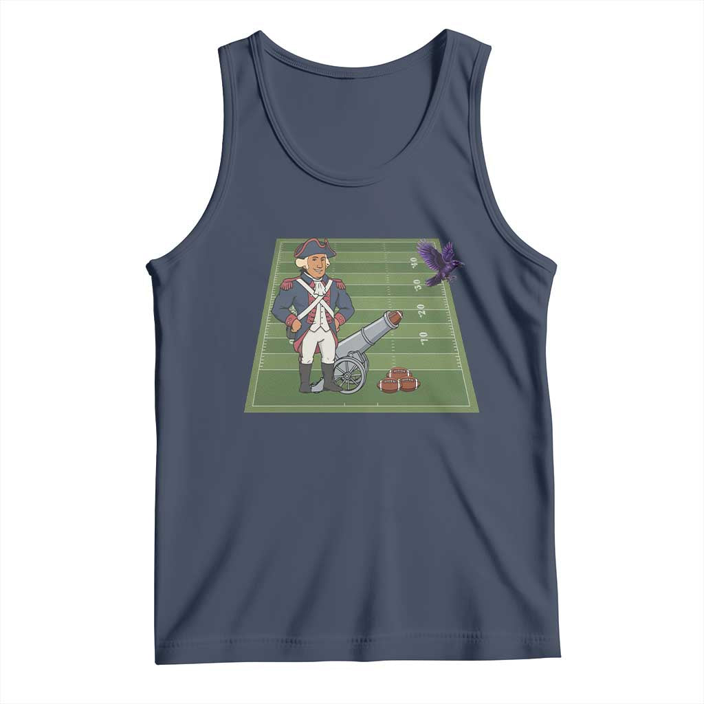 George Washington Vs The Purple Crow Rivalry Tank Top NE Football Gift TS12 Navy Print Your Wear