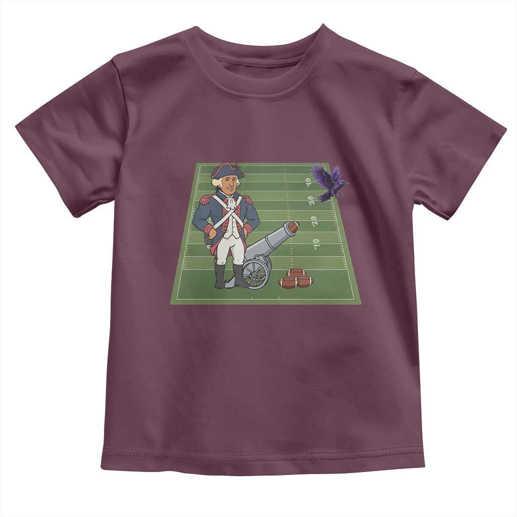 George Washington Vs The Purple Crow Rivalry Toddler T Shirt NE Football Gift TS12 Maroon Print Your Wear