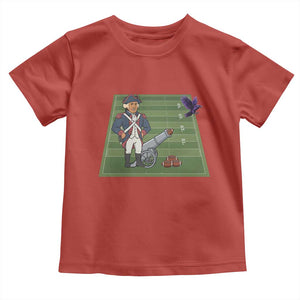 George Washington Vs The Purple Crow Rivalry Toddler T Shirt NE Football Gift TS12 Red Print Your Wear