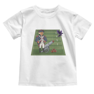 George Washington Vs The Purple Crow Rivalry Toddler T Shirt NE Football Gift TS12 White Print Your Wear