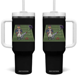 George Washington Vs The Purple Crow Rivalry Tumbler With Handle NE Football Gift TS12 One Size: 40 oz Black Print Your Wear
