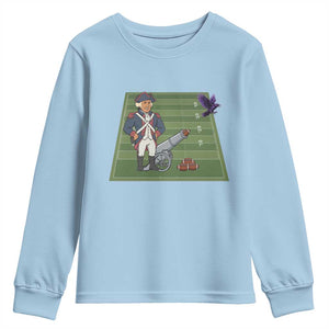 George Washington Vs The Purple Crow Rivalry Youth Sweatshirt NE Football Gift TS12 Light Blue Print Your Wear