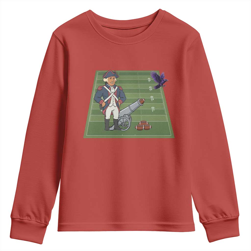 George Washington Vs The Purple Crow Rivalry Youth Sweatshirt NE Football Gift TS12 Red Print Your Wear