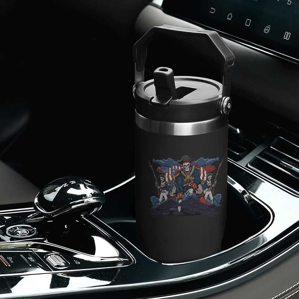 NE Dark Football Spirit Rivalry Flip Straw Tumbler Game Day Lover Gift TS12 Print Your Wear