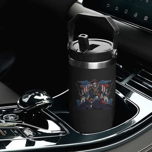 NE Dark Football Spirit Rivalry Flip Straw Tumbler Game Day Lover Gift TS12 Print Your Wear