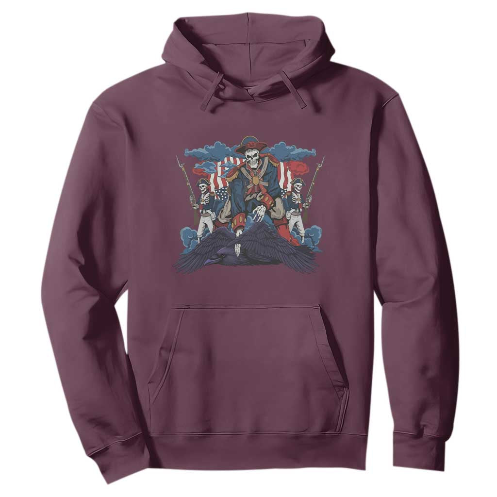 NE Dark Football Spirit Rivalry Hoodie Game Day Lover Gift TS12 Maroon Print Your Wear