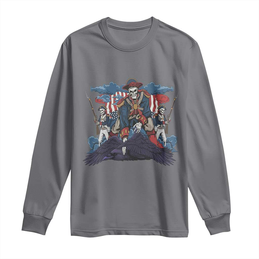 NE Dark Football Spirit Rivalry Long Sleeve Shirt Game Day Lover Gift TS12 Charcoal Print Your Wear
