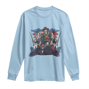 NE Dark Football Spirit Rivalry Long Sleeve Shirt Game Day Lover Gift TS12 Light Blue Print Your Wear