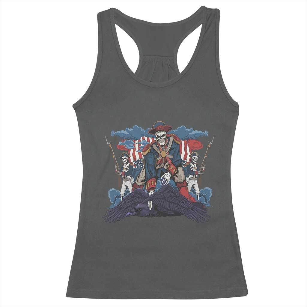 NE Dark Football Spirit Rivalry Racerback Tank Top Game Day Lover Gift TS12 Dark Heather Print Your Wear