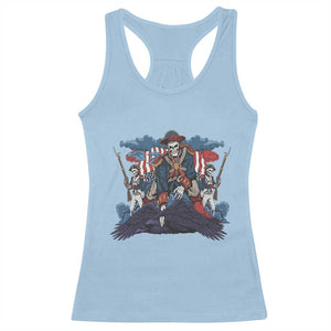NE Dark Football Spirit Rivalry Racerback Tank Top Game Day Lover Gift TS12 Light Blue Print Your Wear