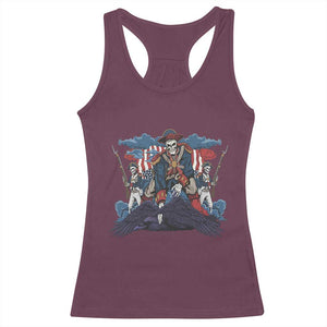NE Dark Football Spirit Rivalry Racerback Tank Top Game Day Lover Gift TS12 Maroon Print Your Wear