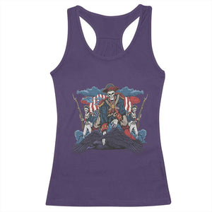 NE Dark Football Spirit Rivalry Racerback Tank Top Game Day Lover Gift TS12 Purple Print Your Wear