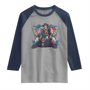 NE Dark Football Spirit Rivalry Raglan Shirt Game Day Lover Gift TS12 Sport Gray Navy Print Your Wear