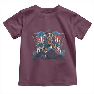 NE Dark Football Spirit Rivalry Toddler T Shirt Game Day Lover Gift TS12 Maroon Print Your Wear