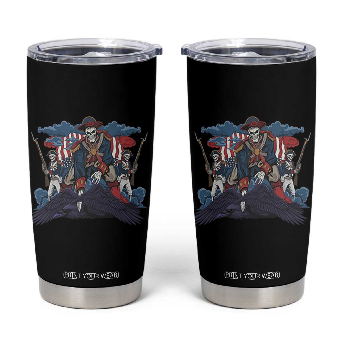 NE Dark Football Spirit Rivalry Tumbler Cup Game Day Lover Gift TS12 Black Print Your Wear