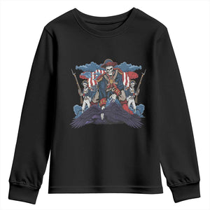 NE Dark Football Spirit Rivalry Youth Sweatshirt Game Day Lover Gift TS12 Black Print Your Wear