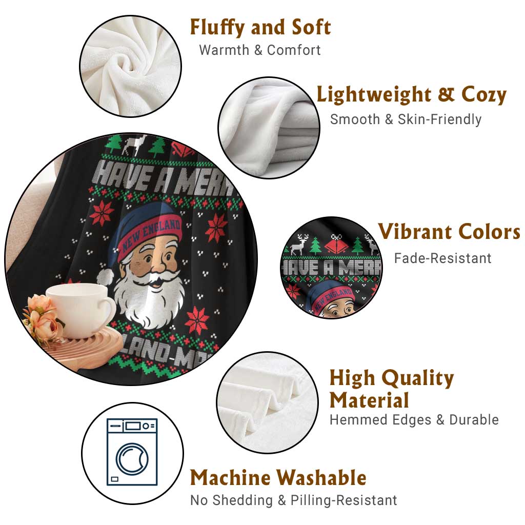 Have A Merry NE Mas Throw Blanket Funny Ugly Christmas Football Gift TS12 Print Your Wear