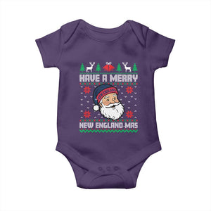 Have A Merry NE Mas Baby Onesie Funny Ugly Christmas Football Gift TS12 Purple Print Your Wear