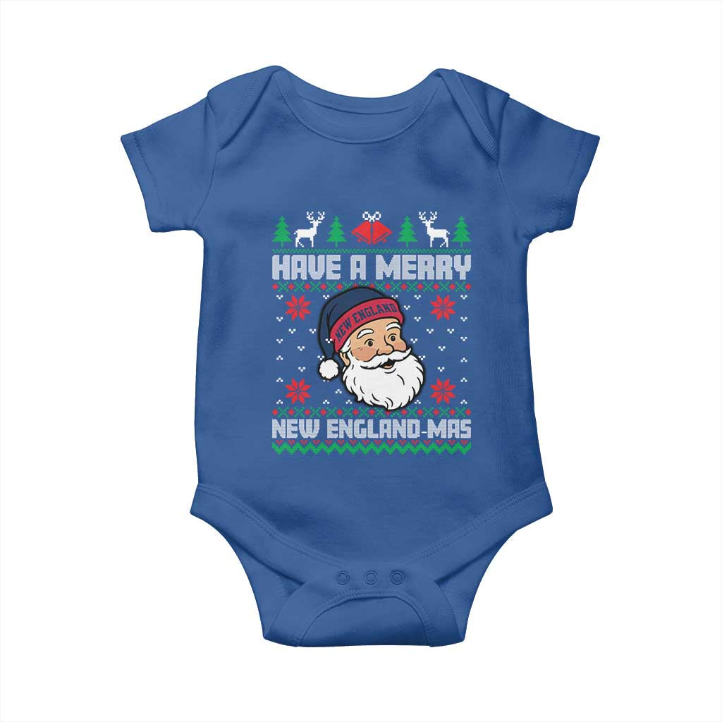 Have A Merry NE Mas Baby Onesie Funny Ugly Christmas Football Gift TS12 Royal Blue Print Your Wear