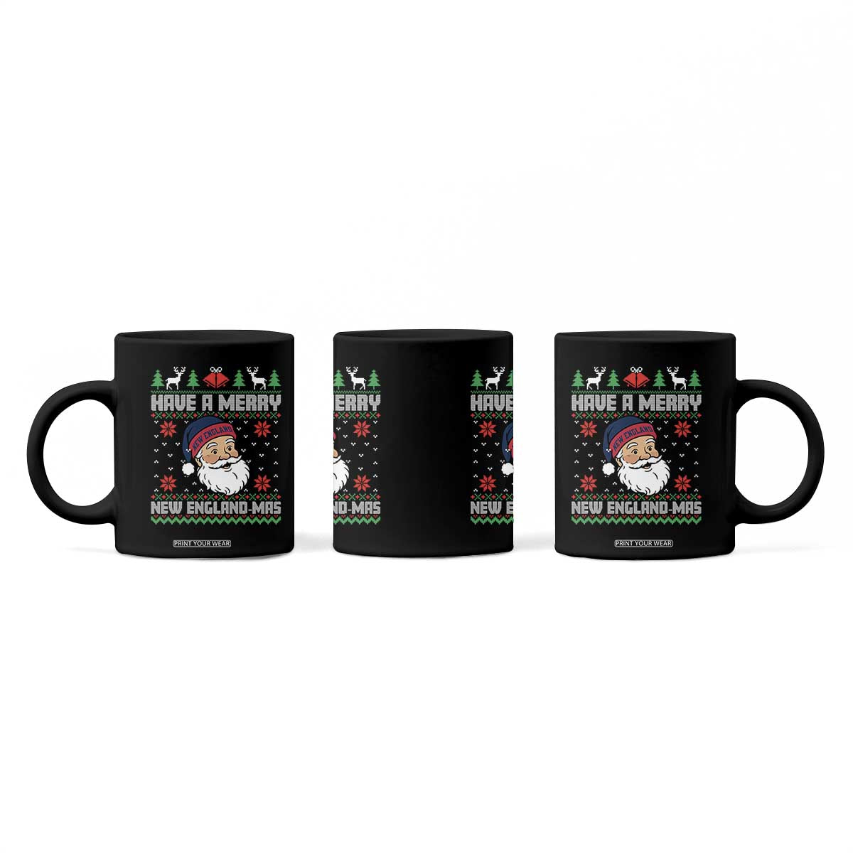 Have A Merry NE Mas Coffee Mug Funny Ugly Christmas Football Gift TS12 Print Your Wear