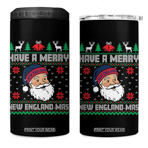 Have A Merry NE Mas 4 in 1 Can Cooler Tumbler Funny Ugly Christmas Football Gift TS12 One Size: 16 oz Black Print Your Wear