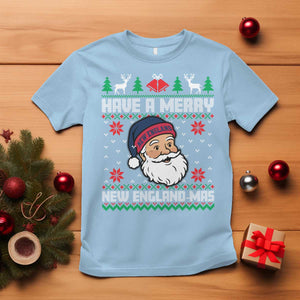 Have A Merry NE Mas T Shirt Funny Ugly Christmas Football Gift TS12 Light Blue Print Your Wear