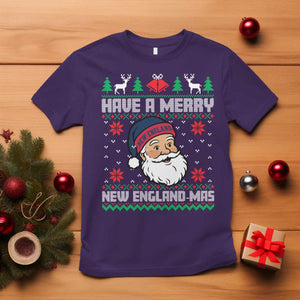 Have A Merry NE Mas T Shirt Funny Ugly Christmas Football Gift TS12 Purple Print Your Wear