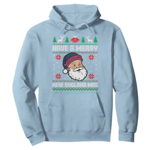 Have A Merry NE Mas Hoodie Funny Ugly Christmas Football Gift TS12 Light Blue Print Your Wear
