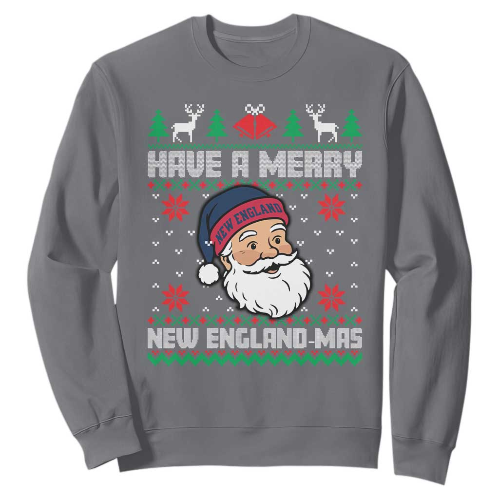 Have A Merry NE Mas Sweatshirt Funny Ugly Christmas Football Gift TS12 Charcoal Print Your Wear