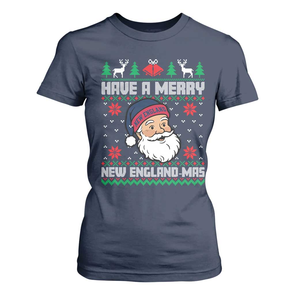 Have A Merry NE Mas T Shirt For Women Funny Ugly Christmas Football Gift TS12 Navy Print Your Wear