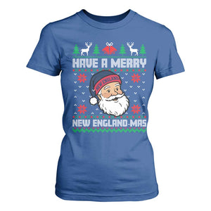 Have A Merry NE Mas T Shirt For Women Funny Ugly Christmas Football Gift TS12 Royal Blue Print Your Wear