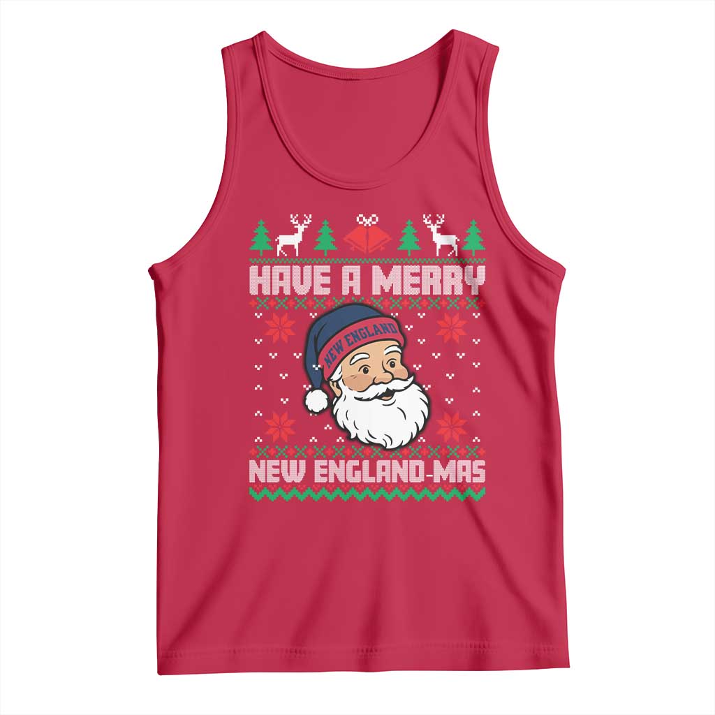 Have A Merry NE Mas Tank Top Funny Ugly Christmas Football Gift TS12 Red Print Your Wear
