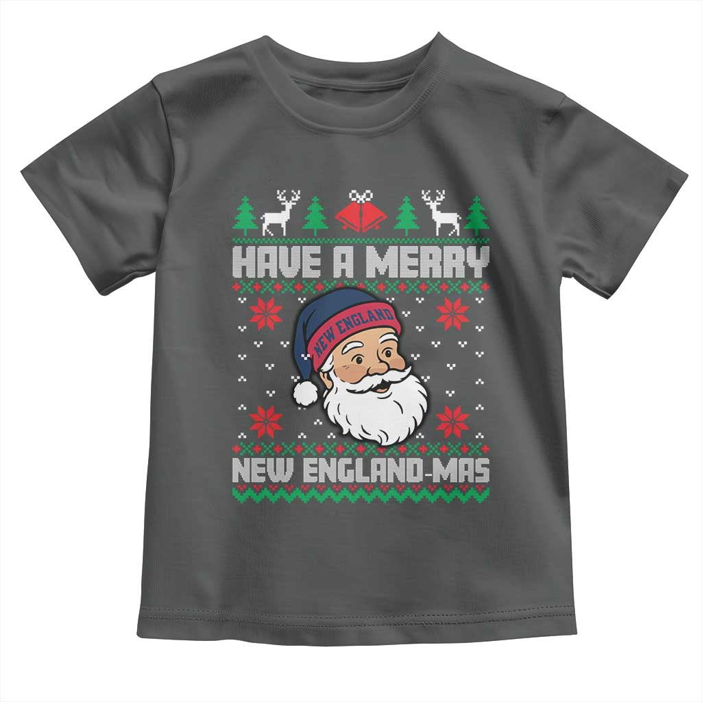 Have A Merry NE Mas Toddler T Shirt Funny Ugly Christmas Football Gift TS12 Dark Heather Print Your Wear