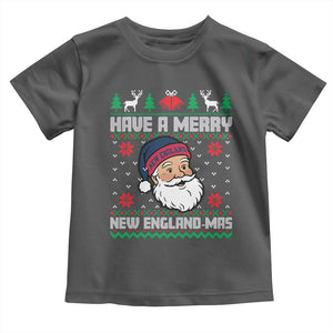 Have A Merry NE Mas Toddler T Shirt Funny Ugly Christmas Football Gift TS12 Dark Heather Print Your Wear
