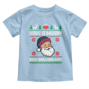Have A Merry NE Mas Toddler T Shirt Funny Ugly Christmas Football Gift TS12 Light Blue Print Your Wear
