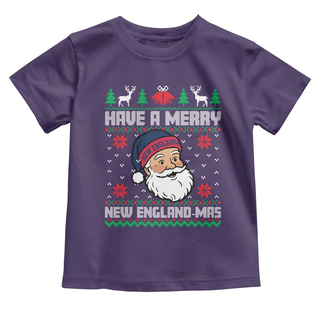 Have A Merry NE Mas Toddler T Shirt Funny Ugly Christmas Football Gift TS12 Purple Print Your Wear