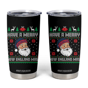 Have A Merry NE Mas Tumbler Cup Funny Ugly Christmas Football Gift TS12 Black Print Your Wear