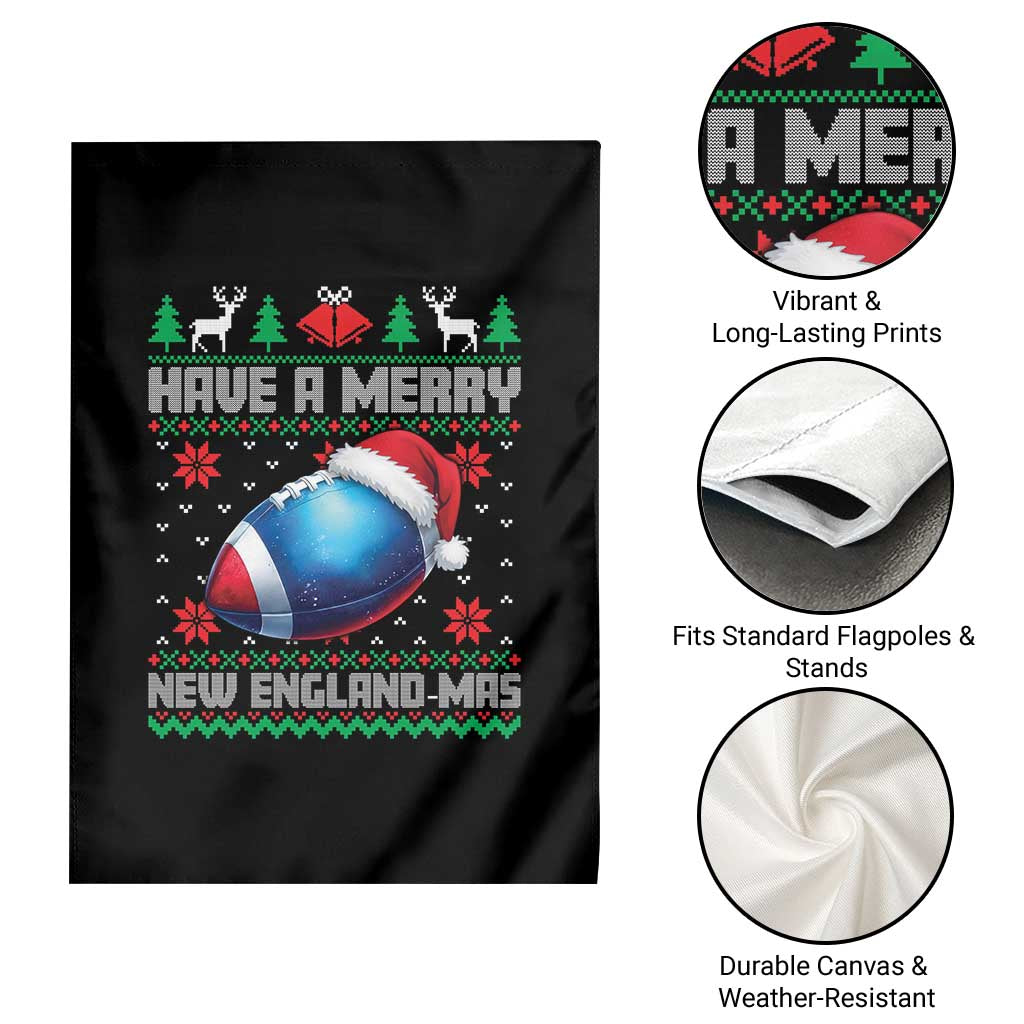 Have A Merry NE Mas Garden Flag Funny Football Fan Ugly Christmas Gift TS12 Print Your Wear