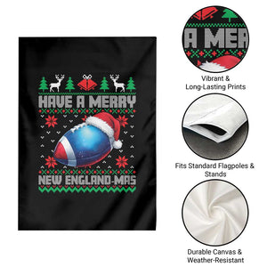 Have A Merry NE Mas Garden Flag Funny Football Fan Ugly Christmas Gift TS12 Print Your Wear