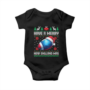 Have A Merry NE Mas Baby Onesie Funny Football Fan Ugly Christmas Gift TS12 Black Print Your Wear