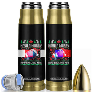 Have A Merry NE Mas Bullet Tumbler Funny Football Fan Ugly Christmas Gift TS12 Black Print Your Wear